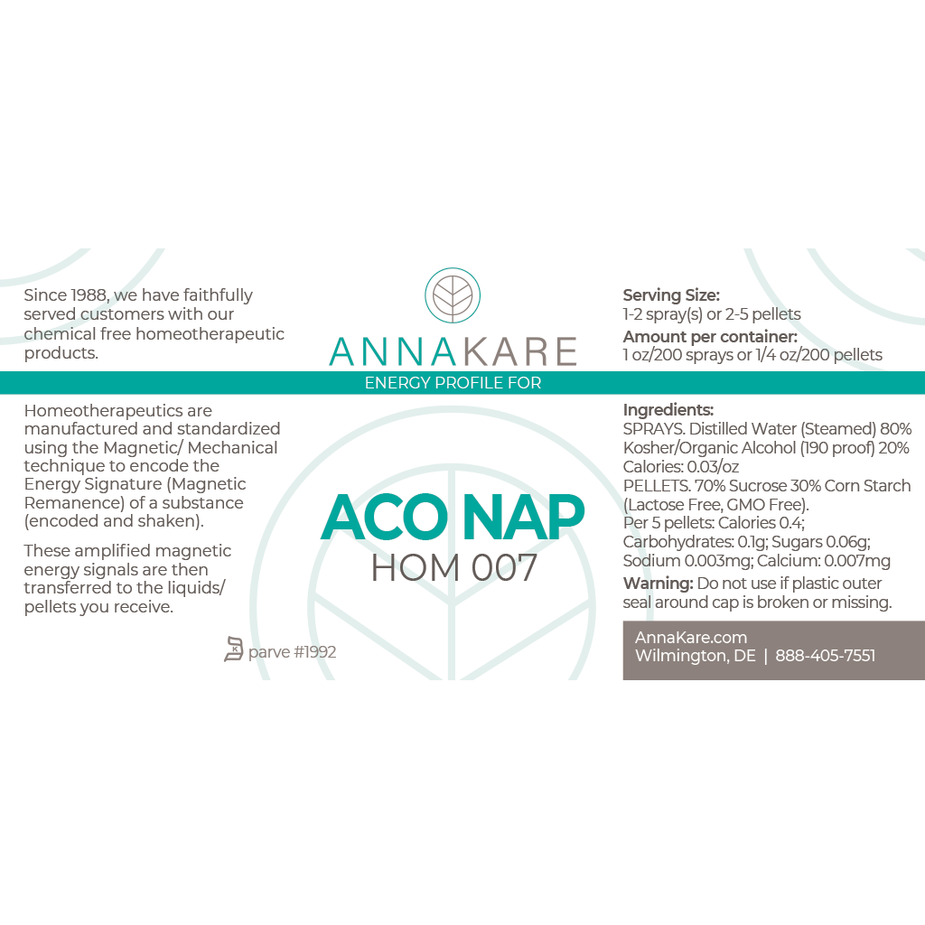 Aco Nap - HOM 007 - HomeopathyStore.com