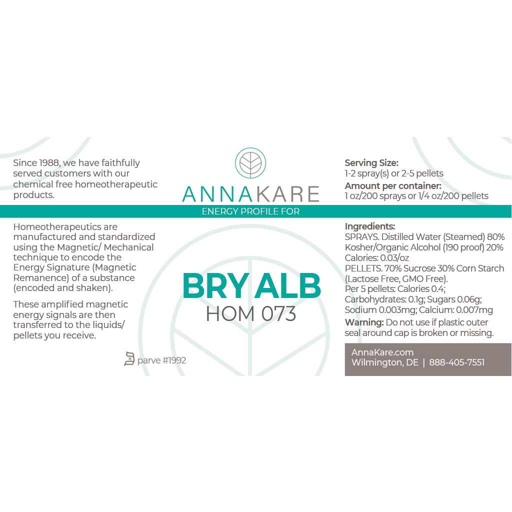 Bry Alb - HOM 073 - HomeopathyStore.com