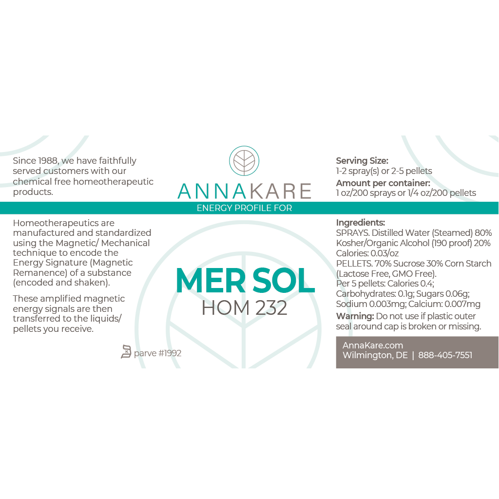 Mer Sol - HOM 232 - HomeopathyStore.com