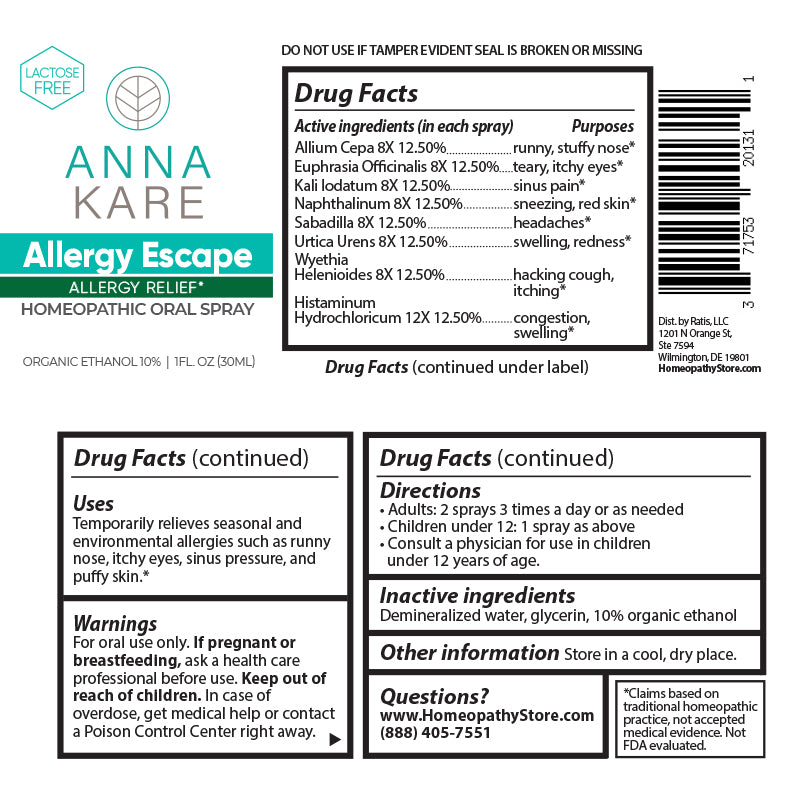 Allergy Escape - HomeopathyStore.com