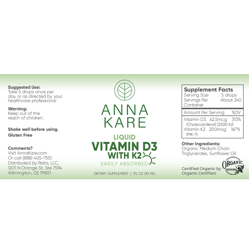 Liquid Vitamin D3 with K2 - HomeopathyStore.com