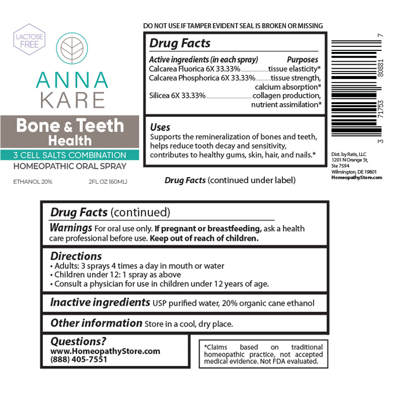 Bone & Teeth Health Cell Salts - 60 ml - HomeopathyStore.com