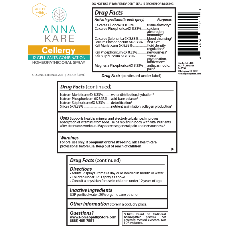 Cellergy - 12 Cell Salts Combination - 60 ml - HomeopathyStore.com