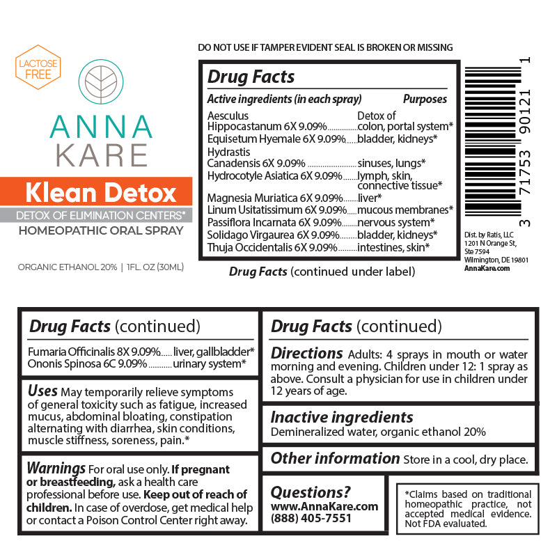Klean Detox (formerly called Detox Escort) - HomeopathyStore.com