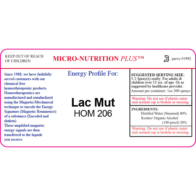 Lac Mut - HOM 206