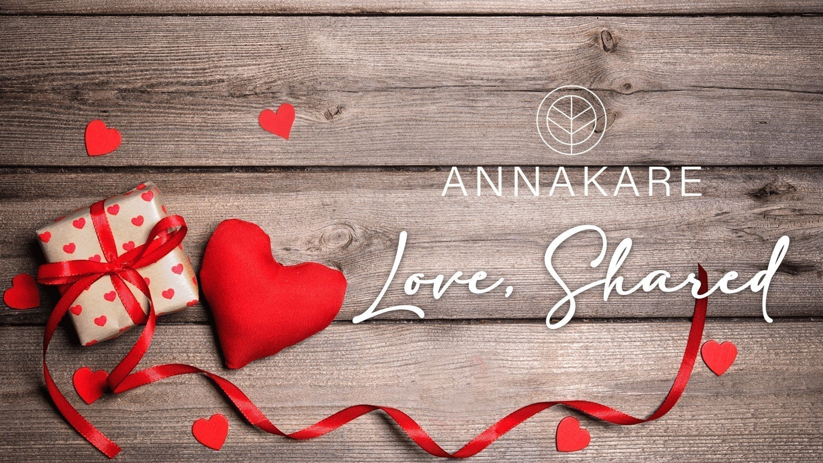AnnaKare Love, Shared Valentine’s wellness gifts with heart and gift imagery