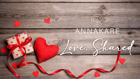 AnnaKare Love, Shared Valentine’s wellness gifts with heart and gift imagery