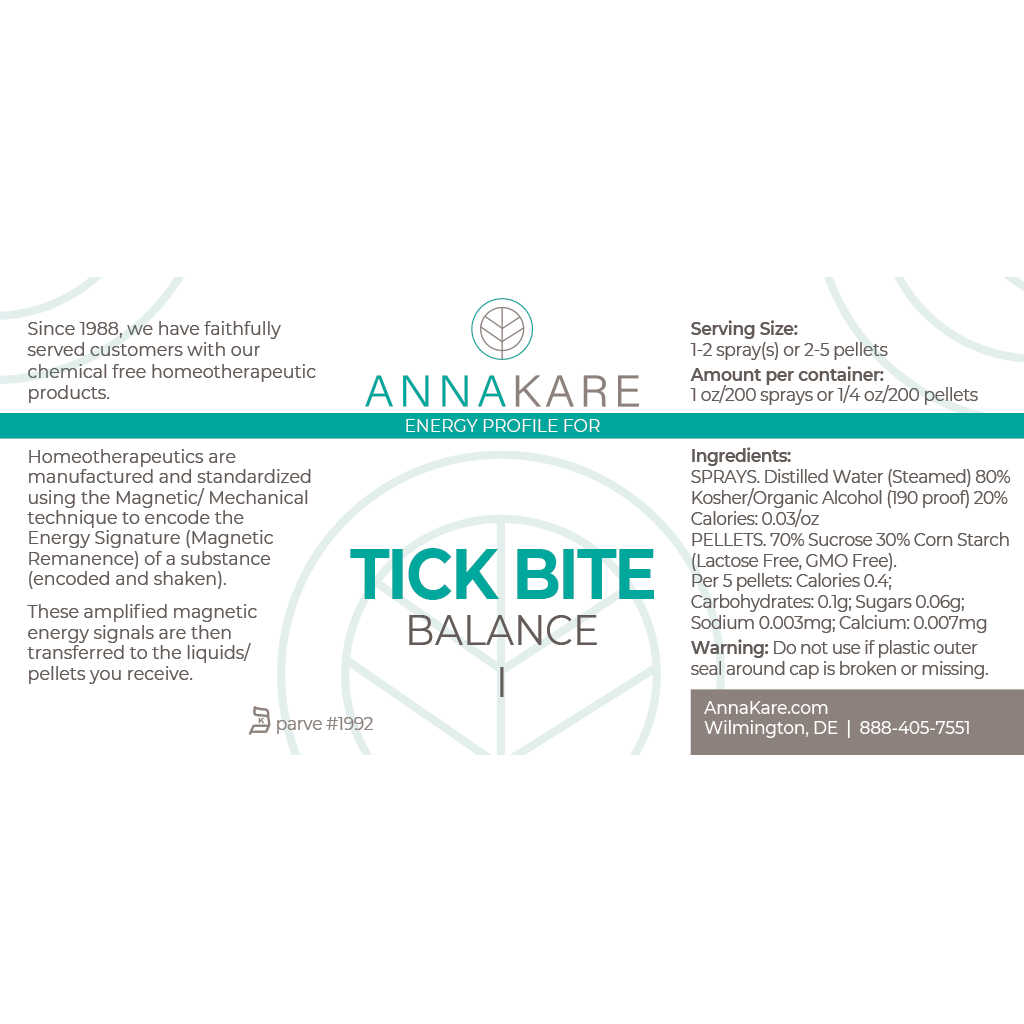 Tick Bite Balance I - HomeopathyStore.com