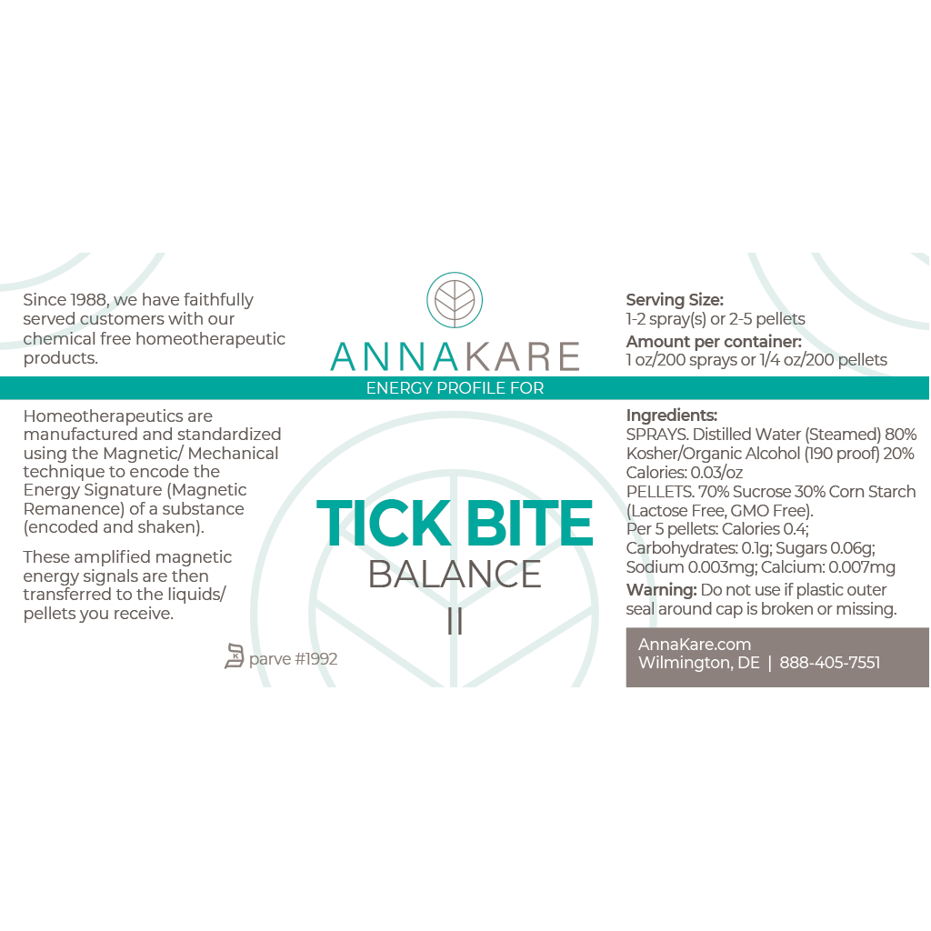 Tick Bite Balance II - HomeopathyStore.com