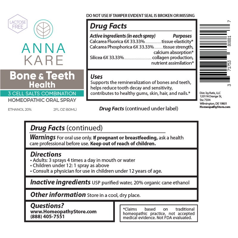 Bone & Teeth Health Cell Salts - 60 ml