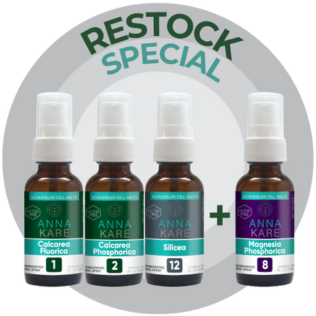 Dental Health & Emergency Cell Salts Kit - 4 Oral Sprays - HomeopathyStore.com