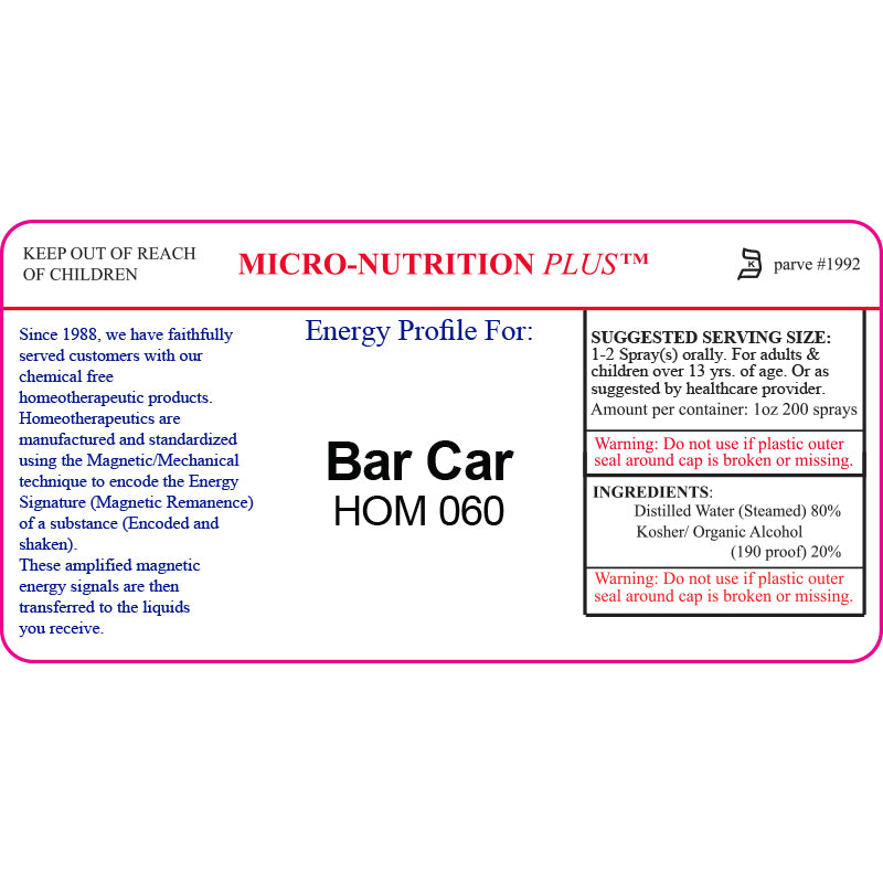 Bar Car - HOM 060