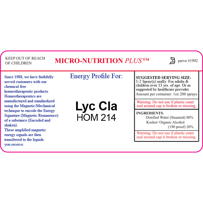 Lyc Cla - HOM 214