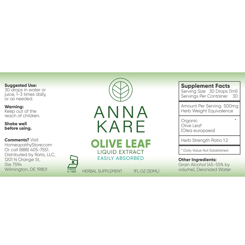 Olive Leaf Liquid Extract
